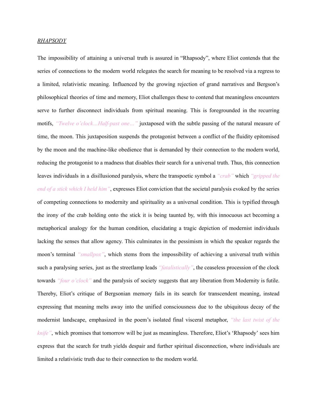 T.S Elliot Essay - Page 2