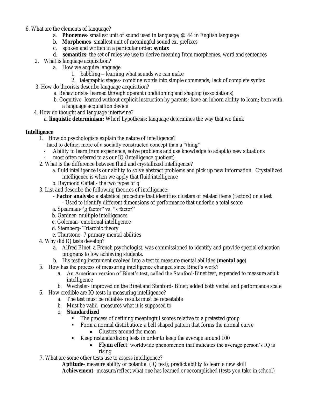 BEST COMPLETE COURSE NOTES FOR AP PSYCHOLOGY - Page 11