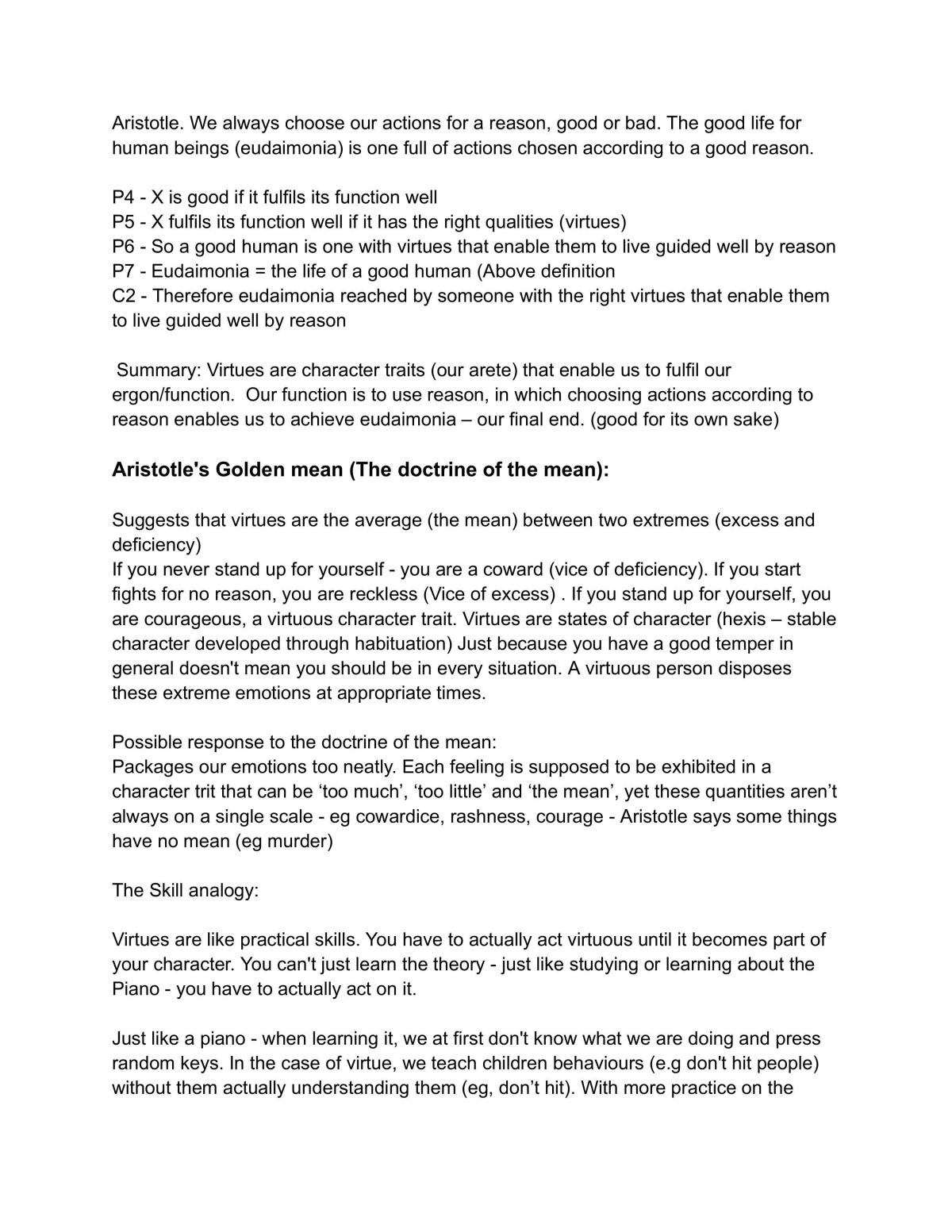 Moral Philosophy - Philosophy A-Level A* Notes  - Page 19