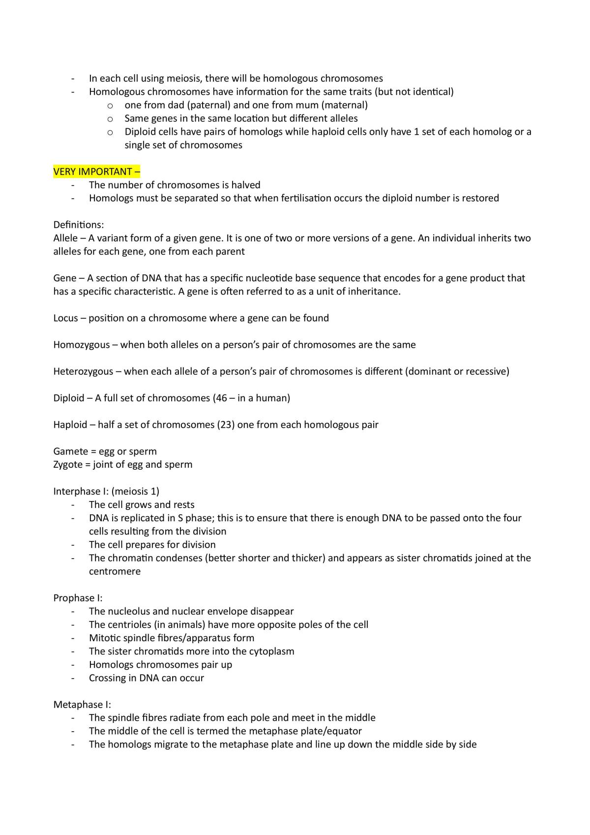 Biology Notes - Cells as a Basis of Life - Page 11