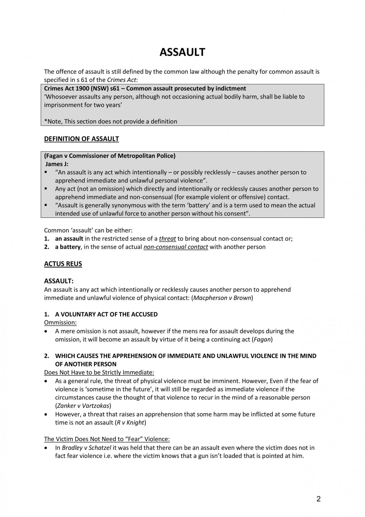 Criminal Law Notes  - Page 2