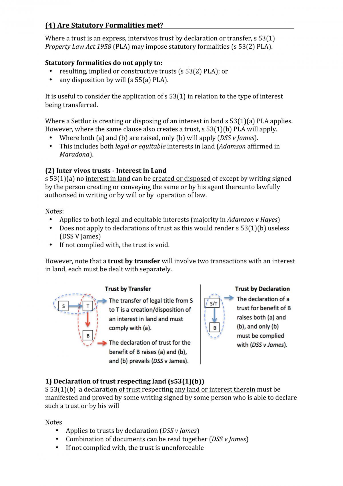 Trusts Exam Notes - Page 15
