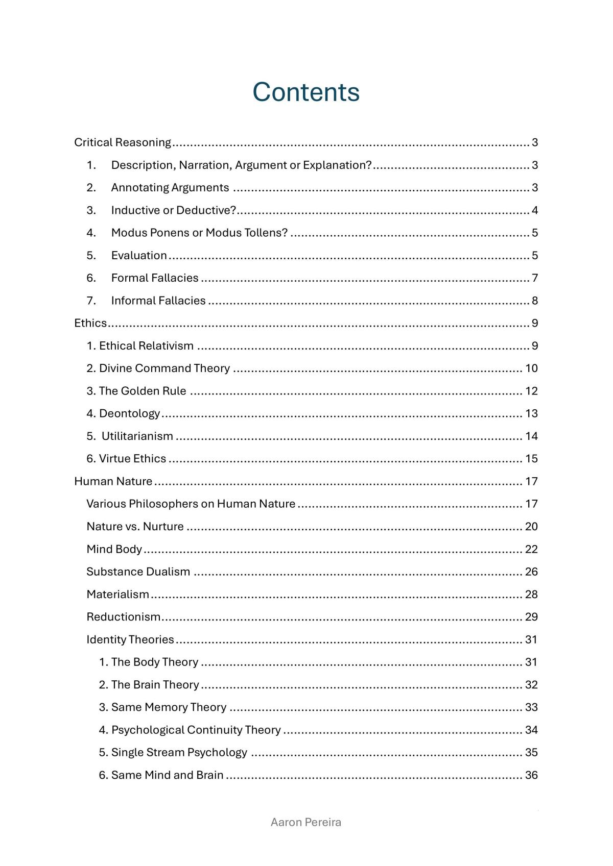Philosophy and Ethics Unit 1 - Page 2