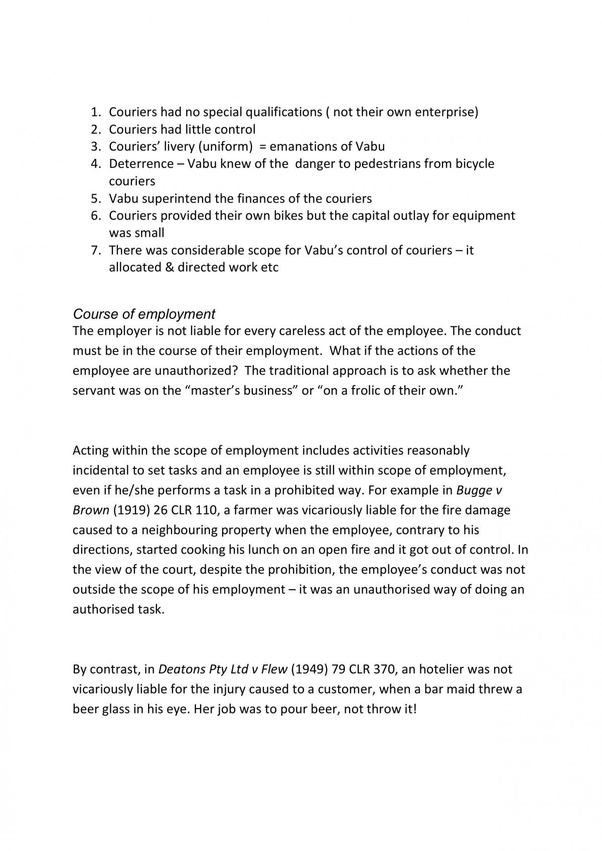 Final Torts Law Exam Notes - Page 13