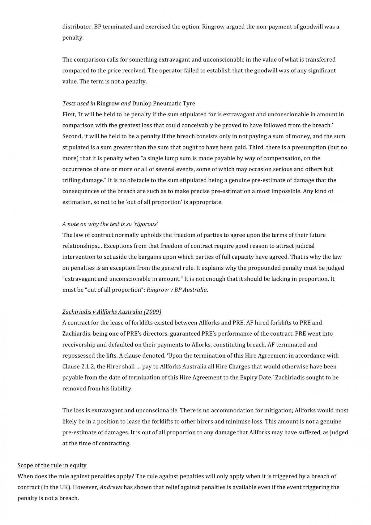 Monash Uni - Contract B LAW2102 Full Notes 2015 - Page 34