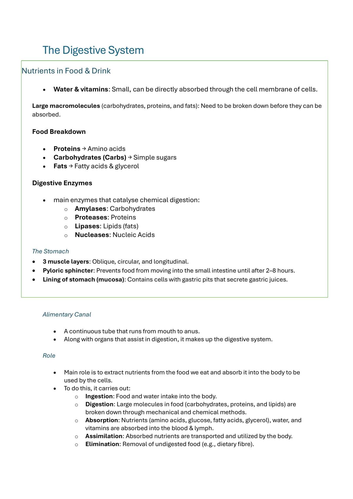 Complete Unit 1 and 2 Human Biology Notes - Page 21