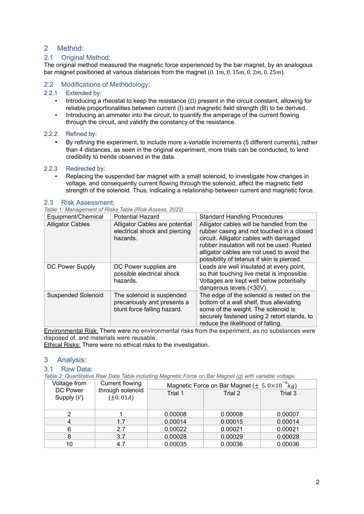 Physics IA2 20/20 - Page 2