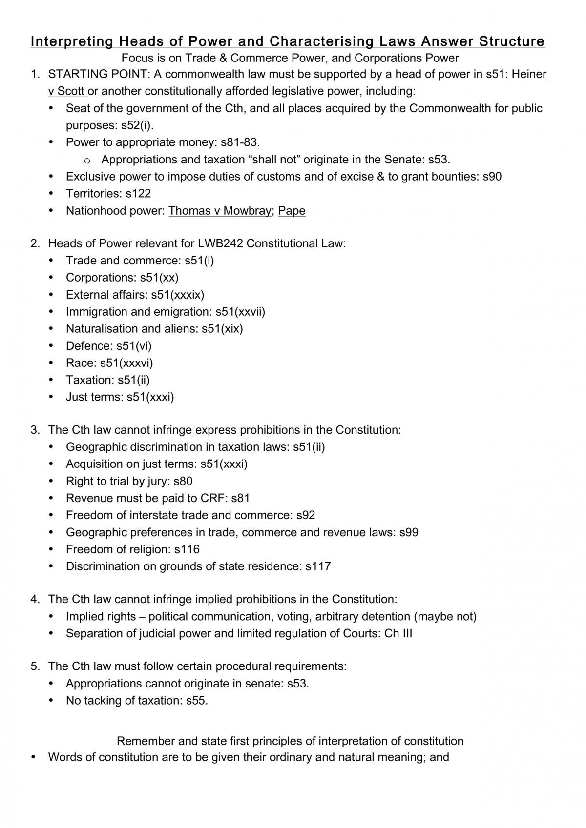 Constitutional Law Notes - Page 2