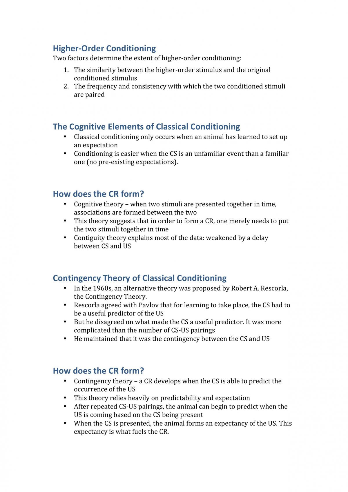 Short/Quick Summary  PSY104 - Page 26