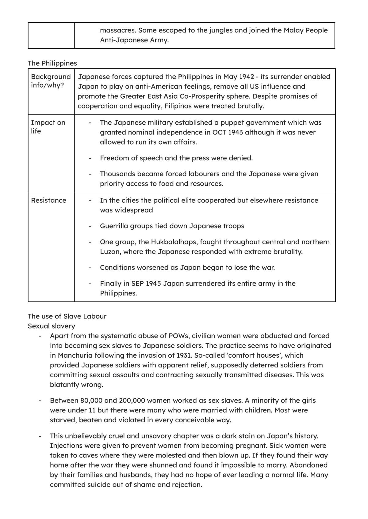 Conflict in the Pacific full course notes - Page 16