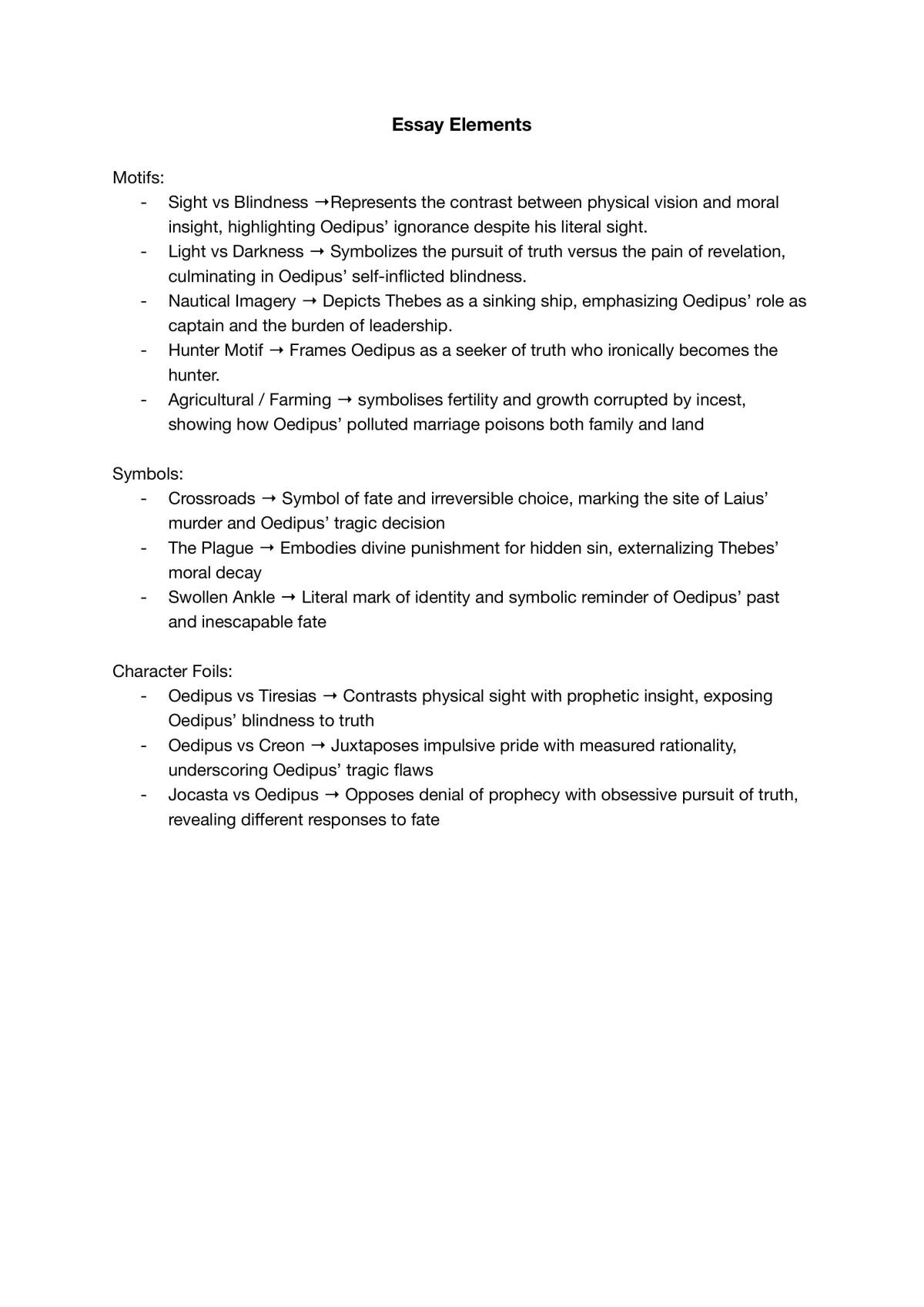3/4 VCE English (Oedipus The King) MEGA BUNDLE - by TOP-scorers - Page 2