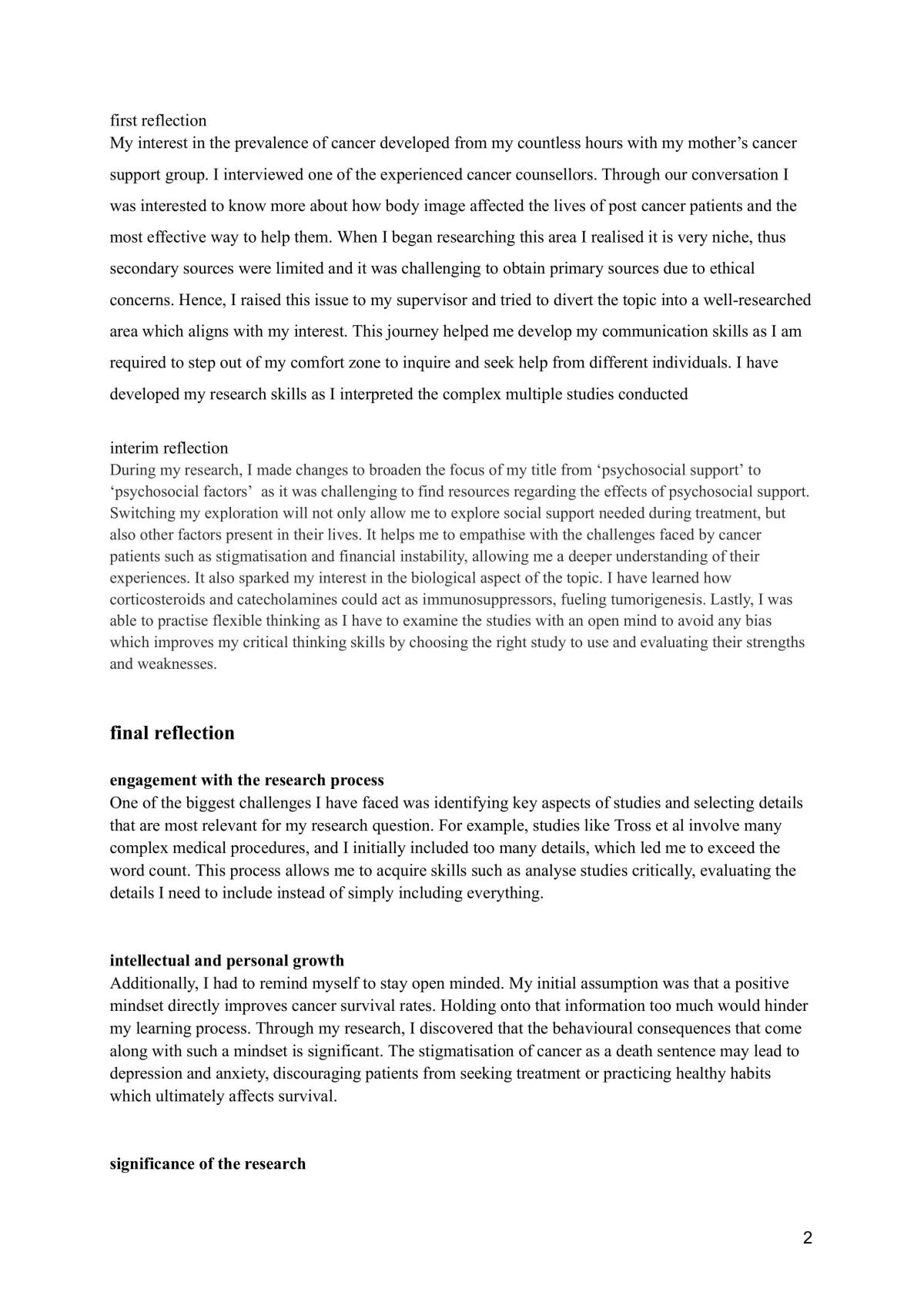 Psychology Extended Essay  - Page 2