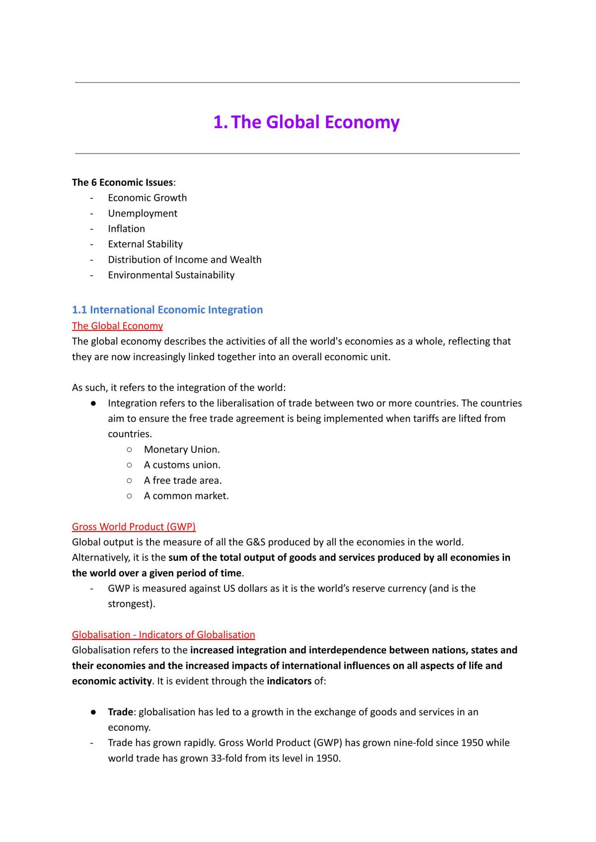 Full Mark Hsc Economics Notes With Multiple Case Studies - Page 2