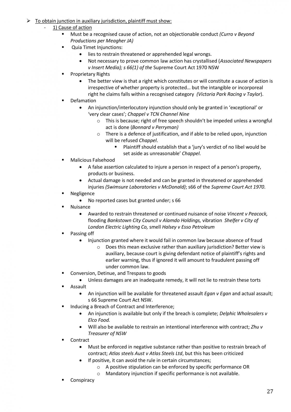 Remedies-Full Course Study Notes - Page 27