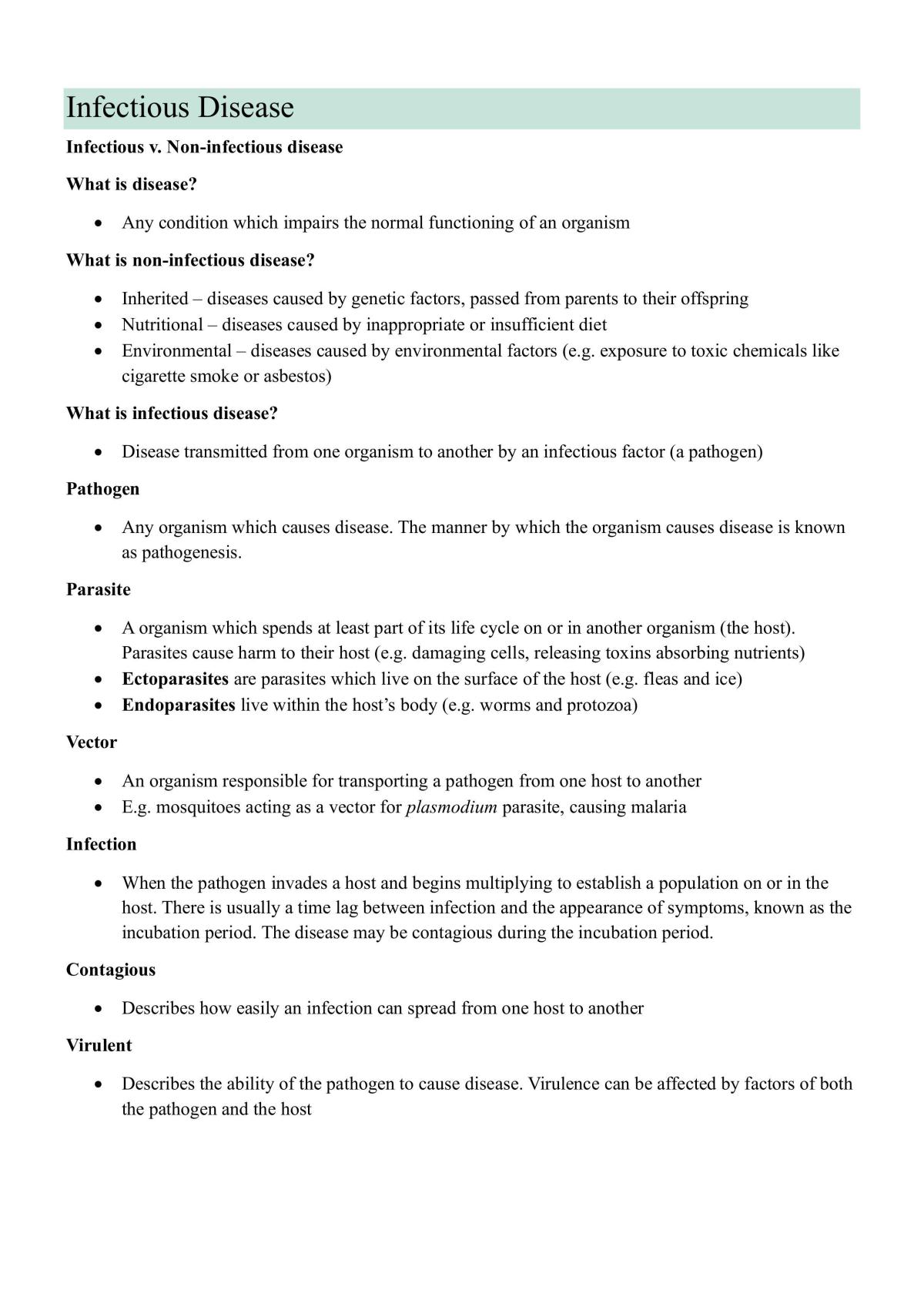 Biology Unit 2 Notes - Page 2