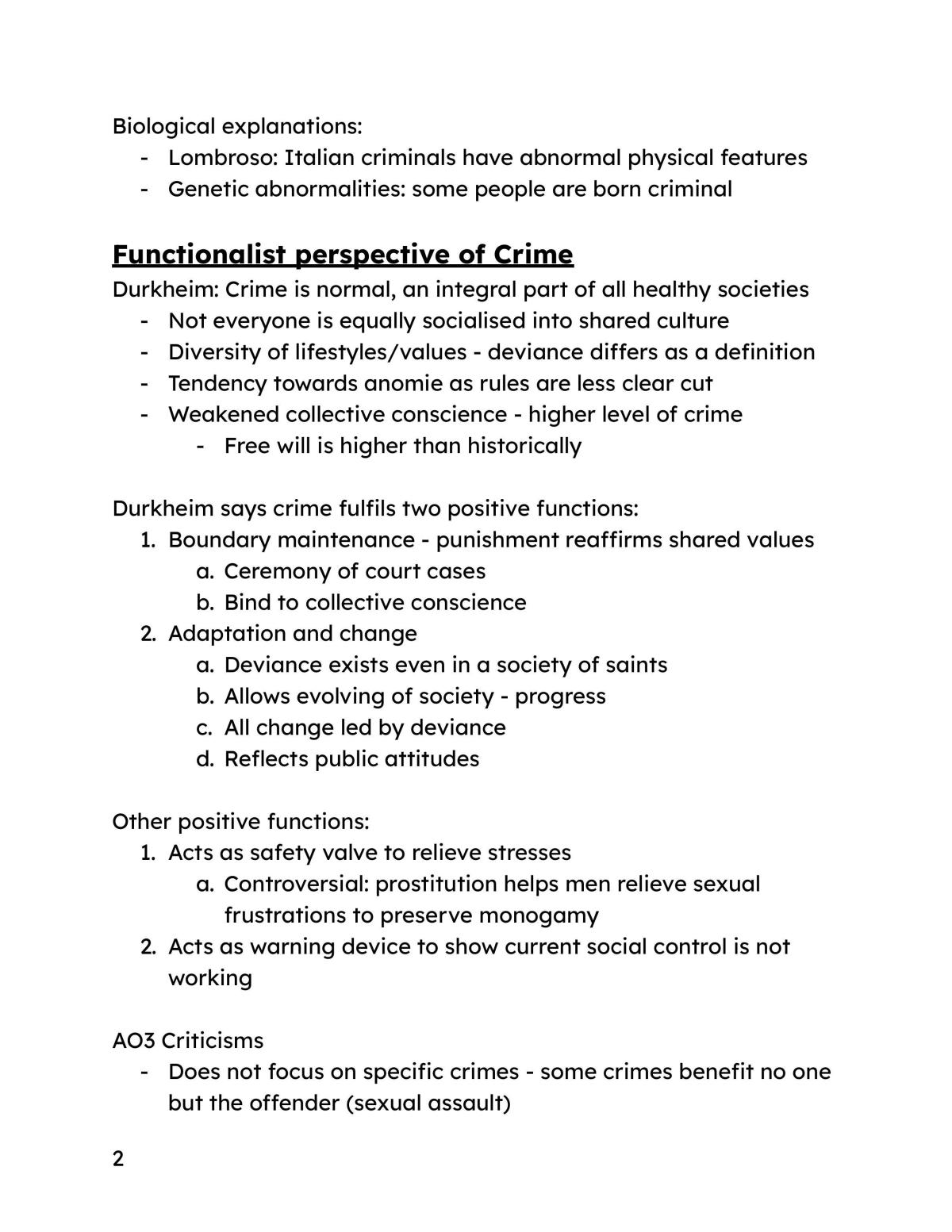 Crime and Deviance Complete Notes  - Page 2
