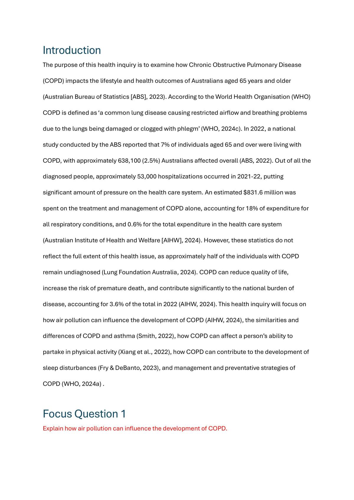 Health Inquiry Chronic Conditions (COPD) - Page 2