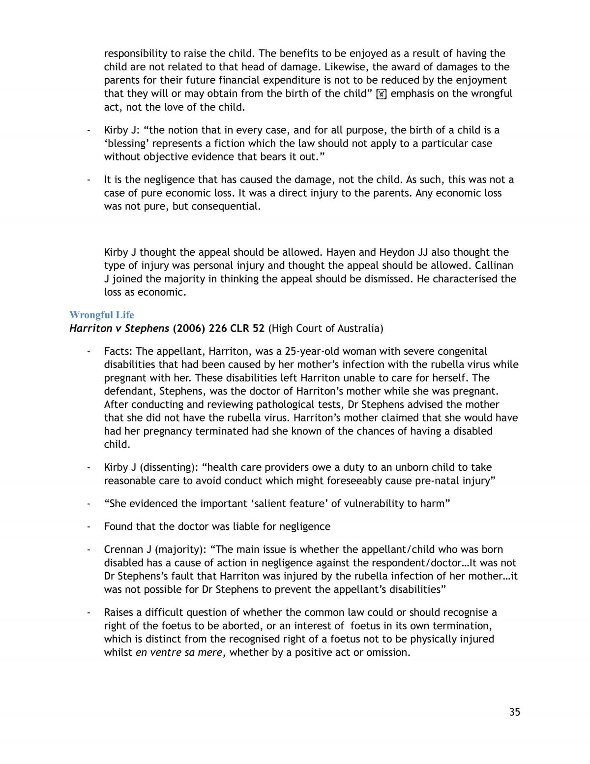 Comprehensive Notes for Torts - Page 35