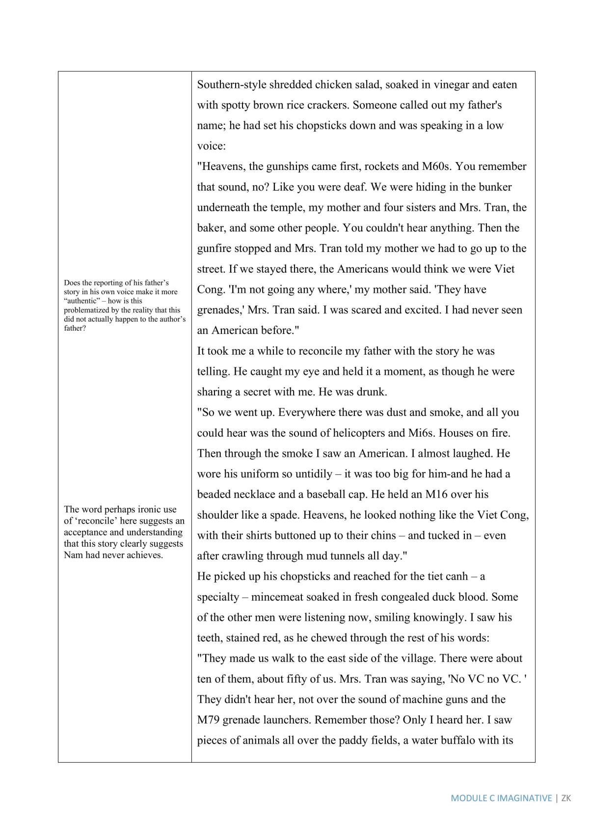 The Crafty Feeling - Module C Prescribed Text - Annotated - Page 12