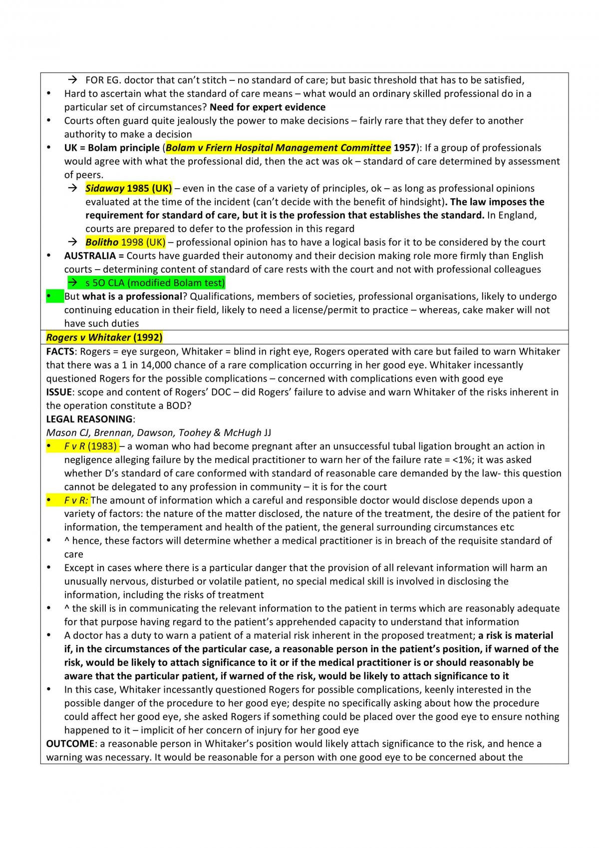 Complete Torts Notes - Page 63