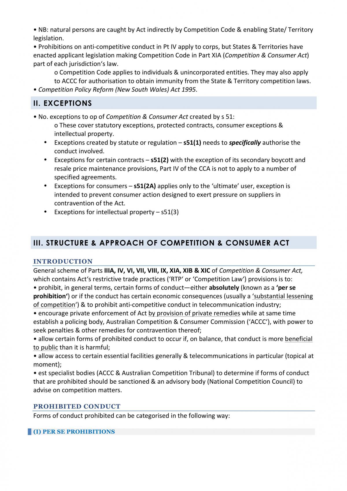 Competition Law (LAWS3022) Complete Study Notes  - Page 17