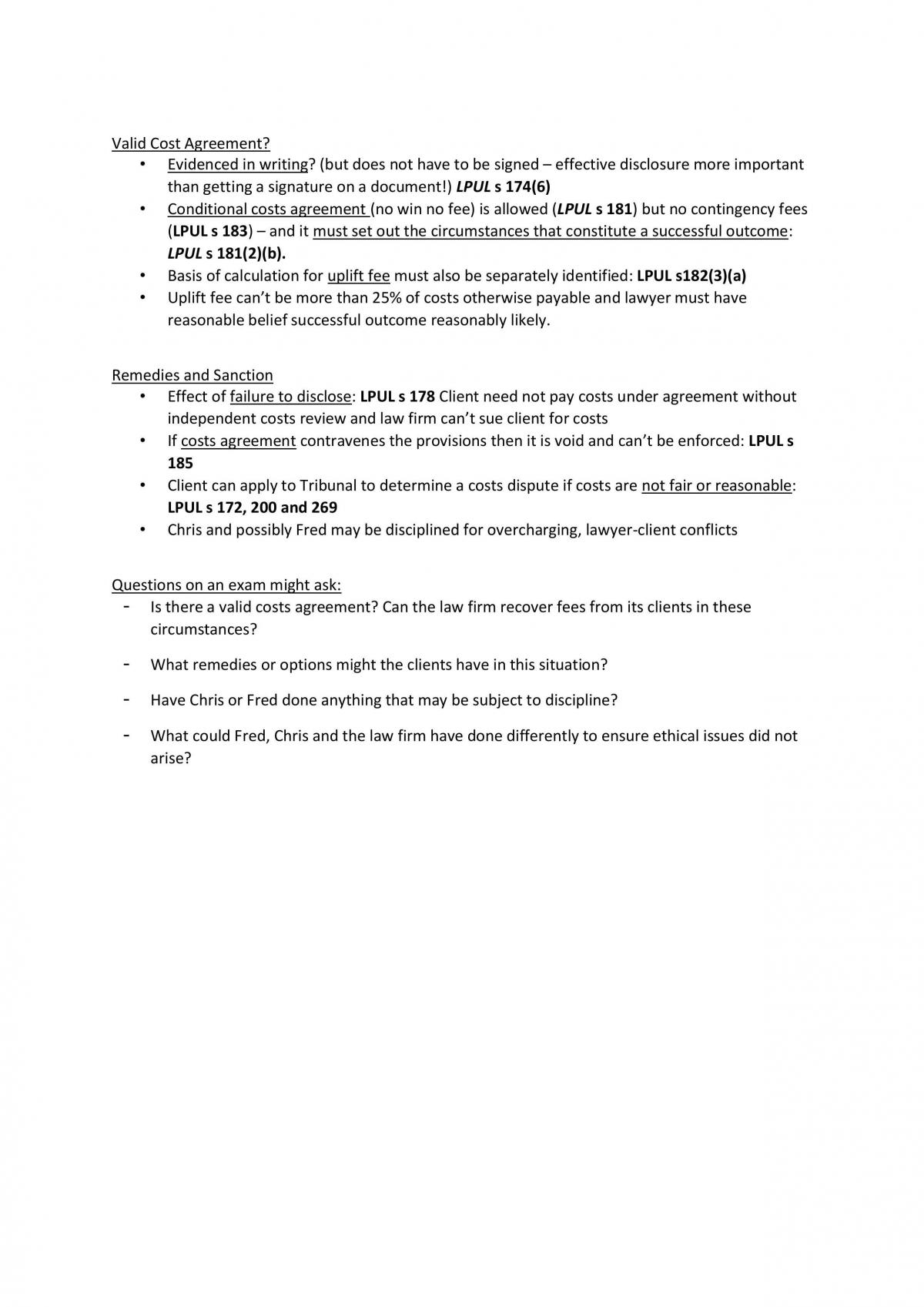 LAW4309 S2 2015 - Lawyers Ethics and Society - Exam Notes - Page 22