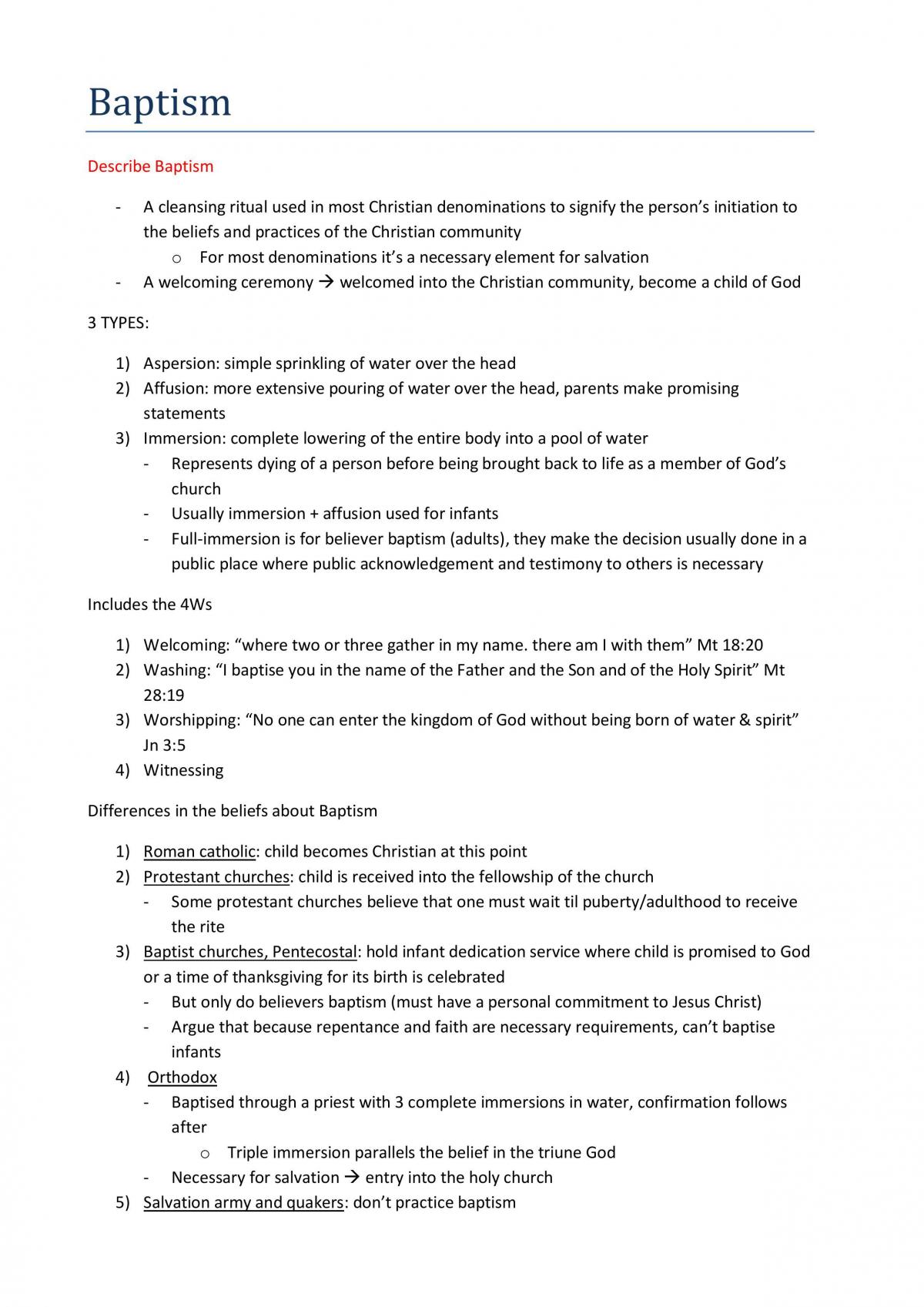 Studies of Religion I Notes - Page 14
