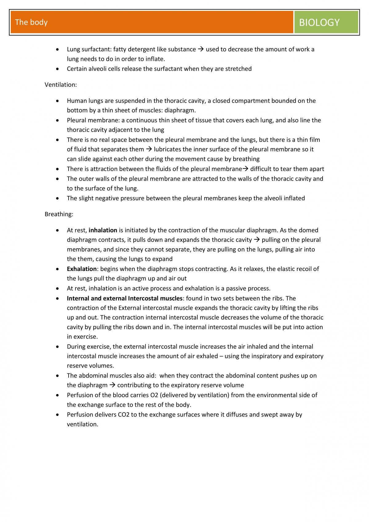 BIOL10002 the body  notes - Page 29