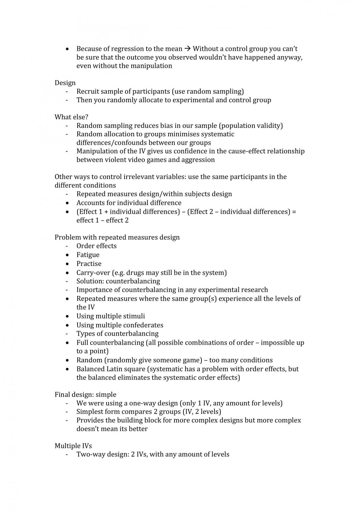 PSYC 1111 - Research Methods Notes  - Page 11