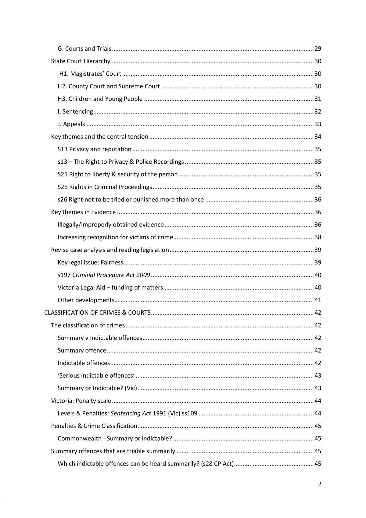 Criminal Procedure - Extensive and Thorough Notes - Page 2