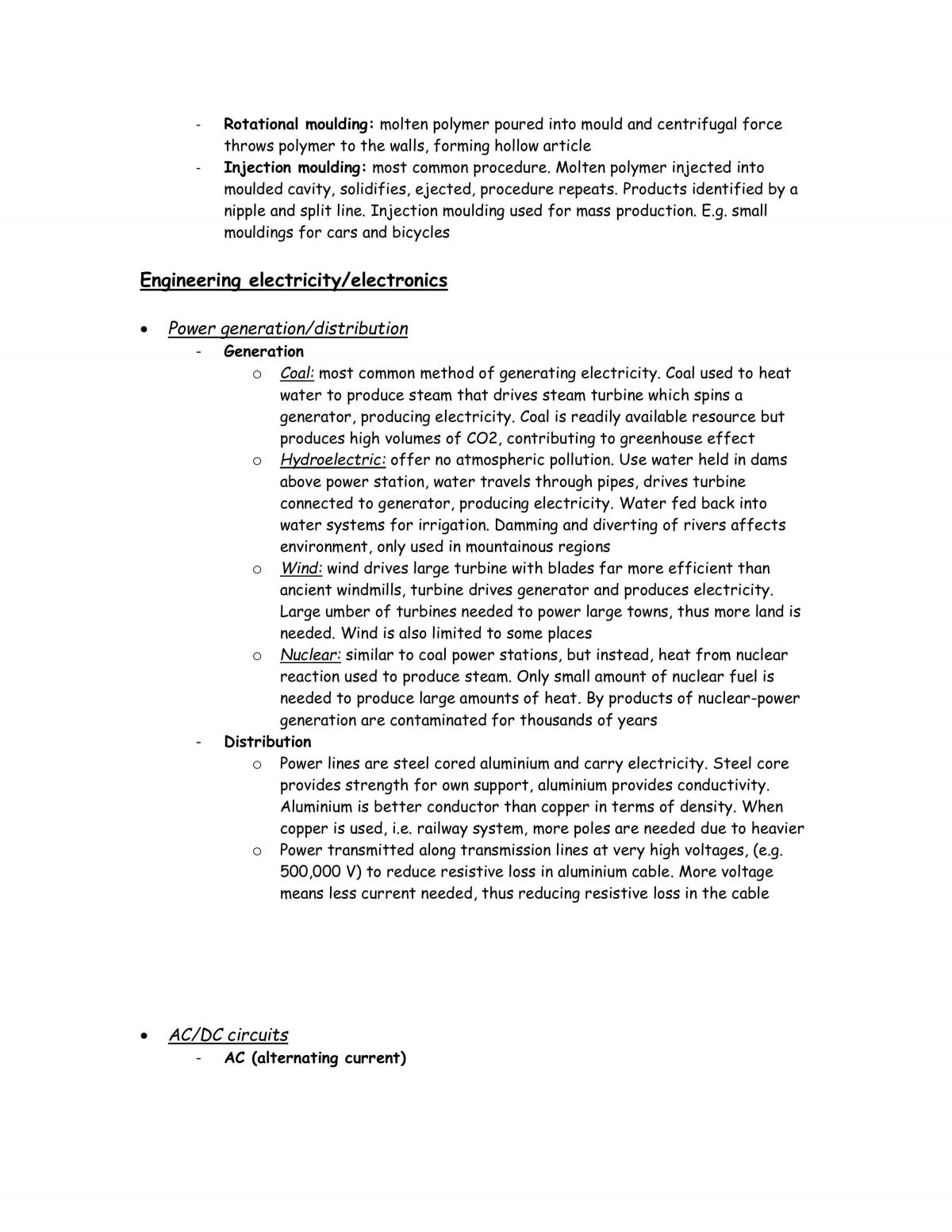 Engineering Studies Study Notes - All Modules  - Page 17