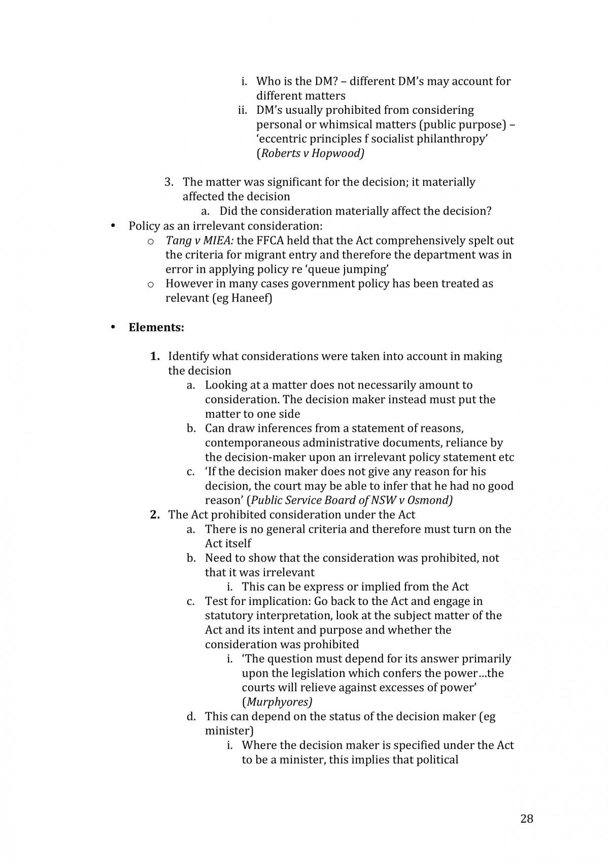 Final Exam Notes on Judicial Review  - Page 28