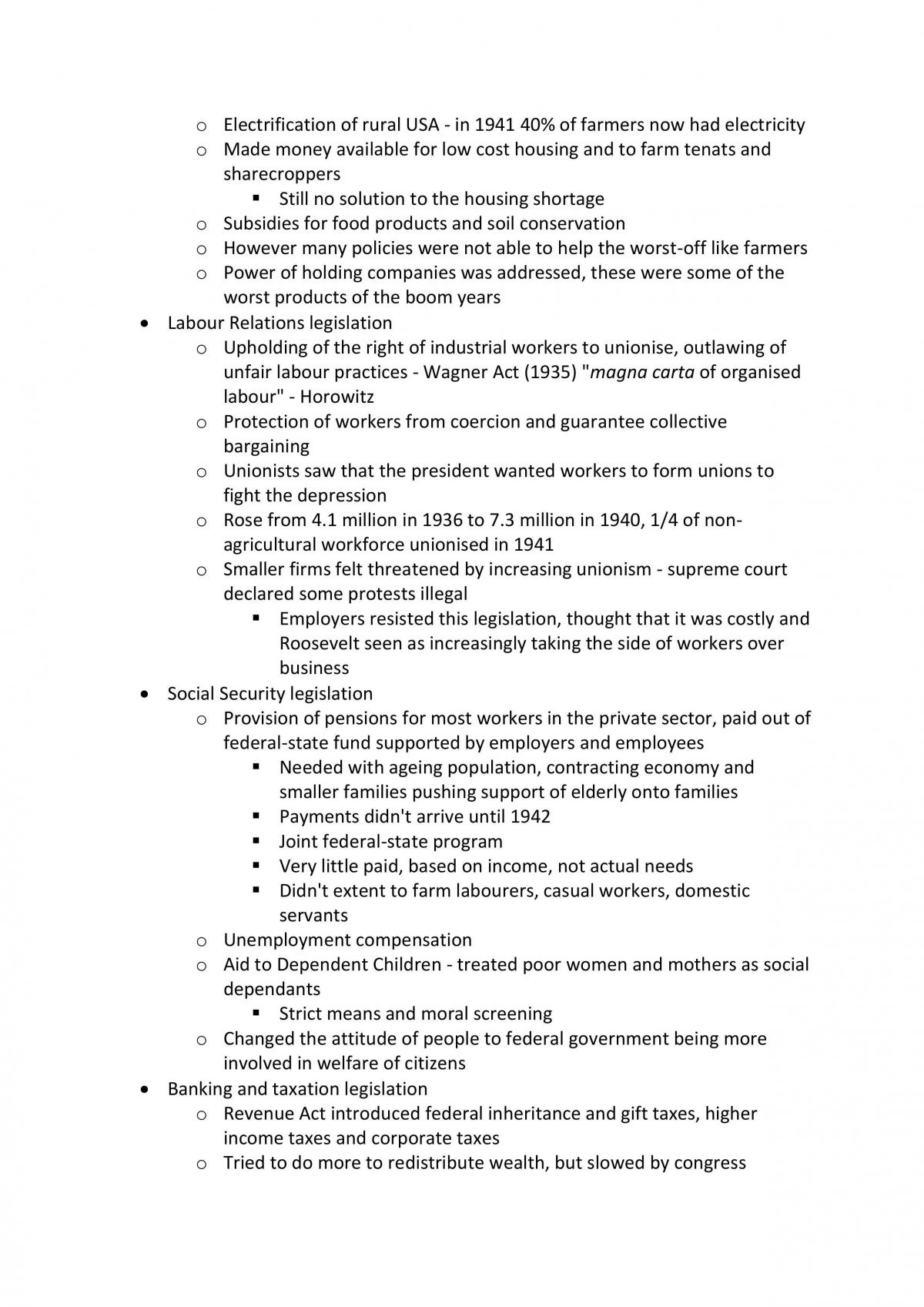 HSC USA 1919-1941 Notes - Page 10