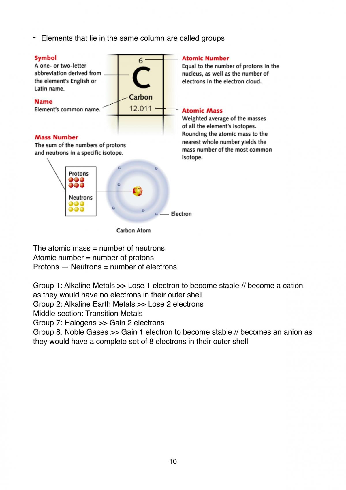 Completed Study Notes on the Basics of Chemistry, Biology, Physics and Aspects of Scientific Techniques - Page 10