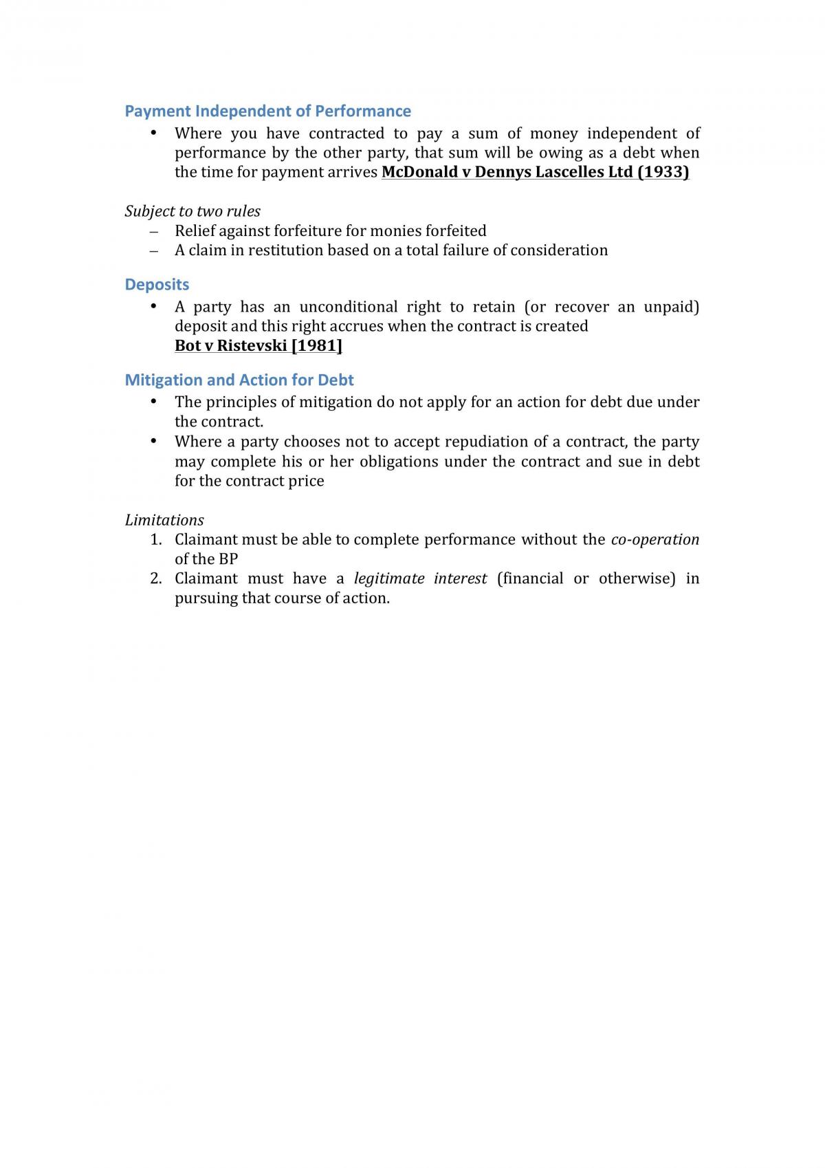 Contract B Entire Course Notes - Page 11