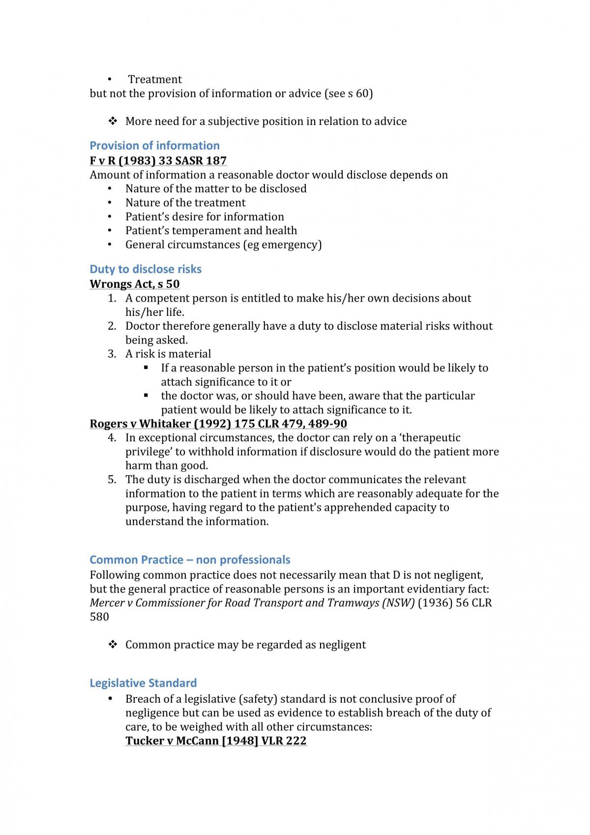 Tort Law Notes - Page 26