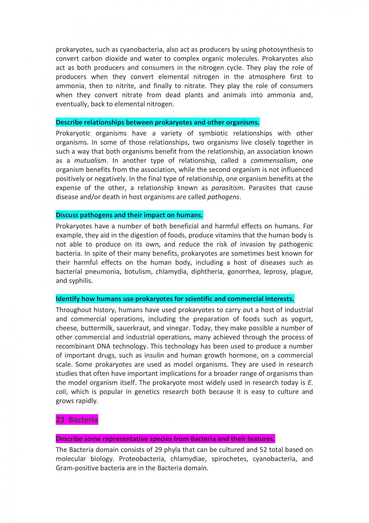 Biology 115 Unit Summary - Page 17