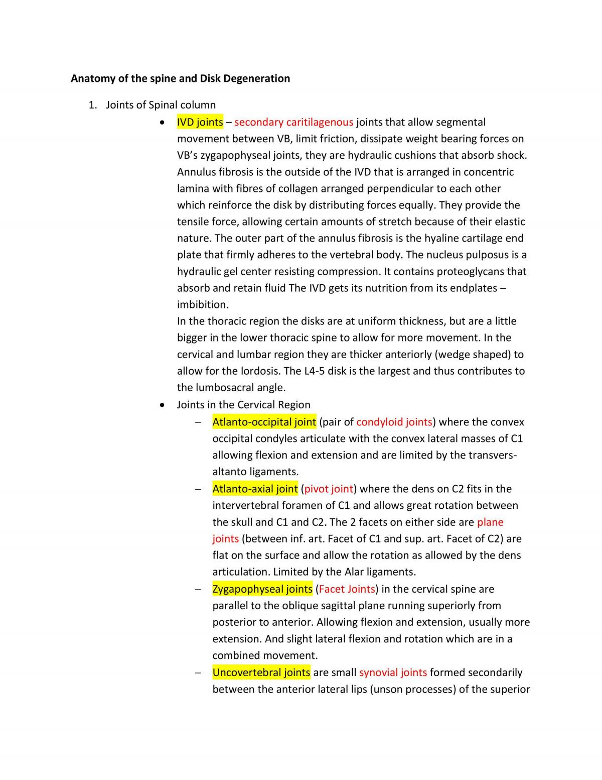 Anatomy and Pathology Notes - Page 2