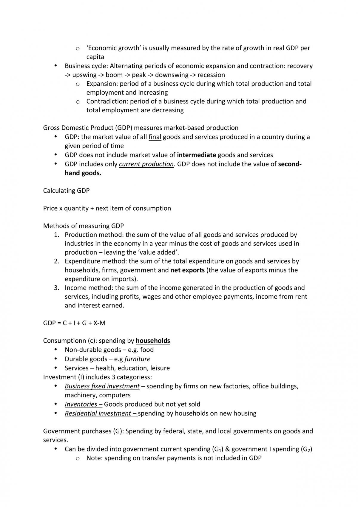 Economics 100 Study Notes - Page 16