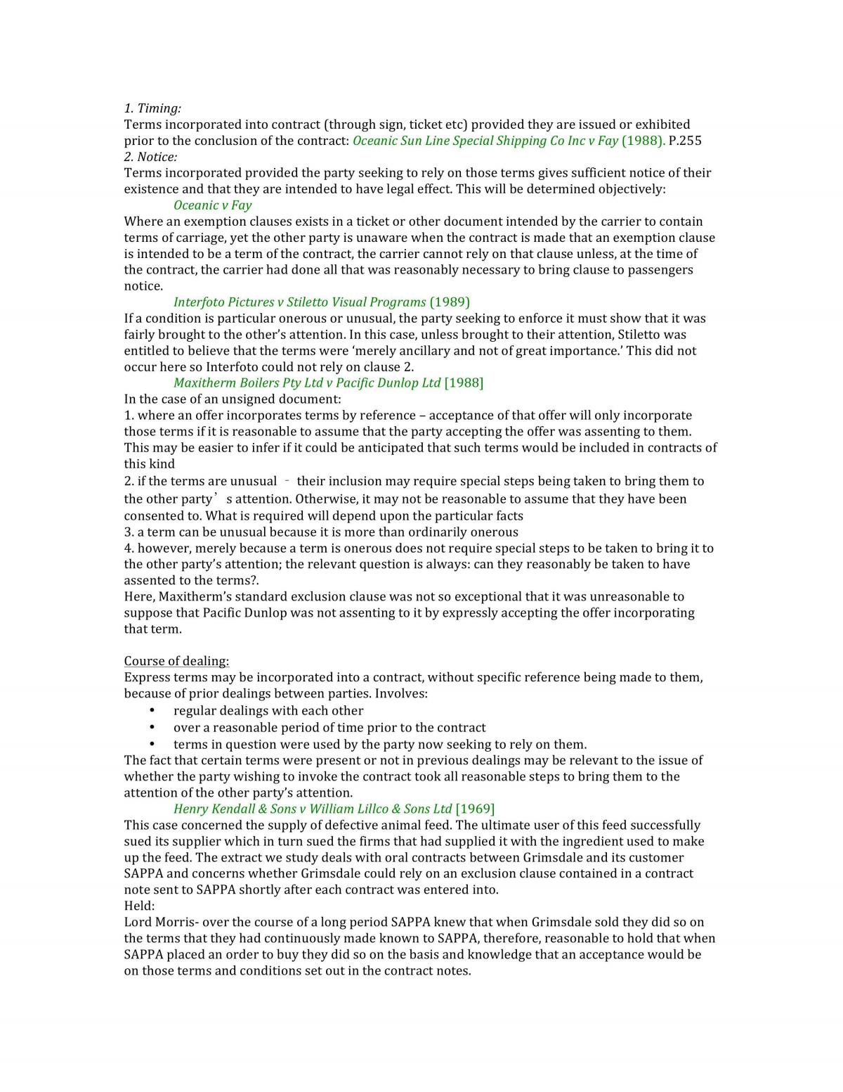 MLL111 Contract Law Notes - Page 46