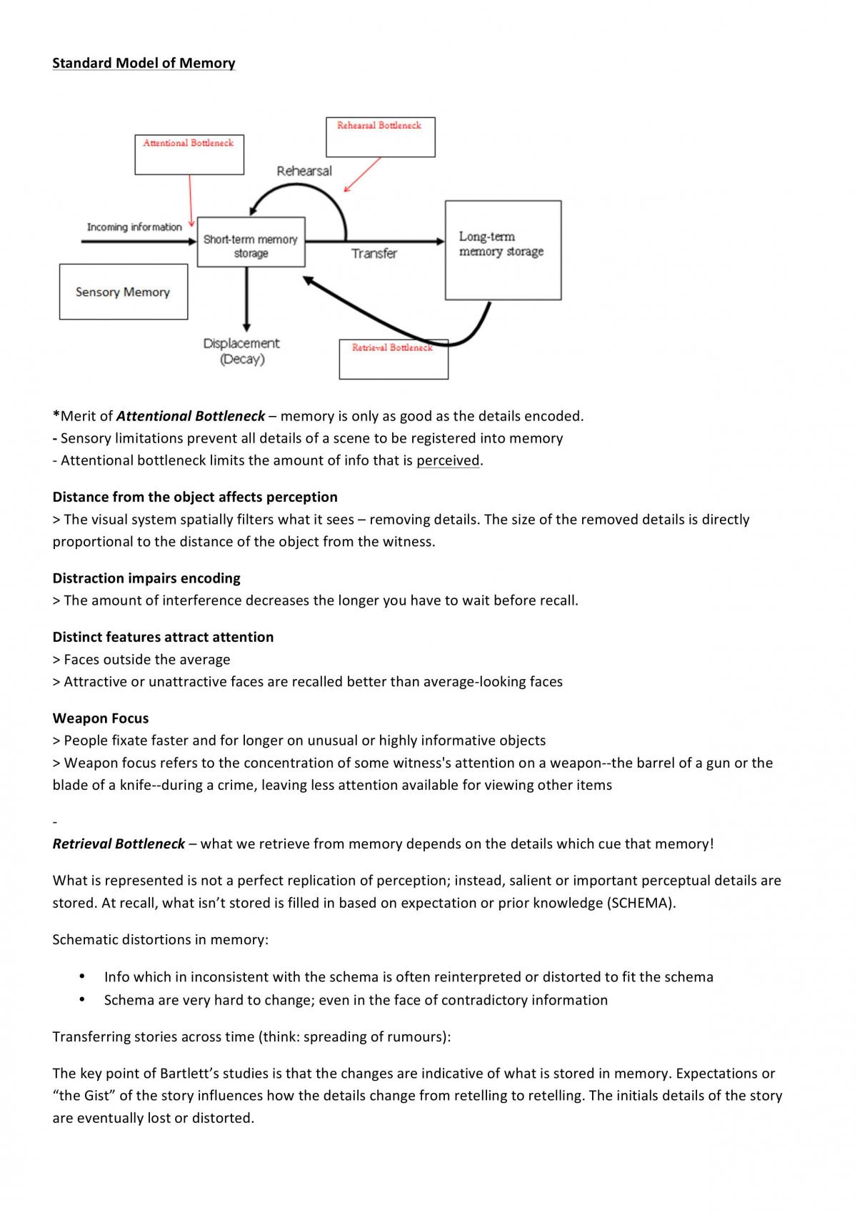 Cognitive Psychology Study Notes - Page 19