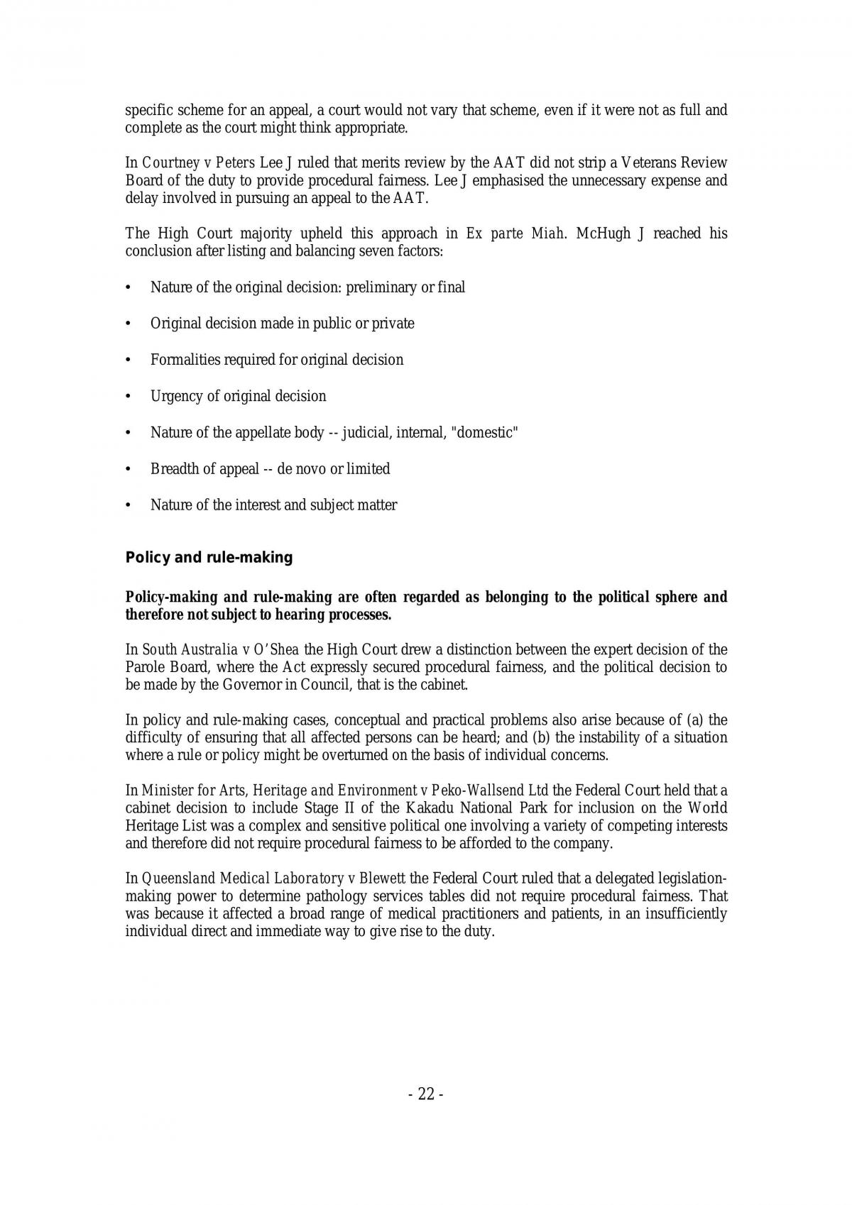 Administrative Law Notes - Page 22