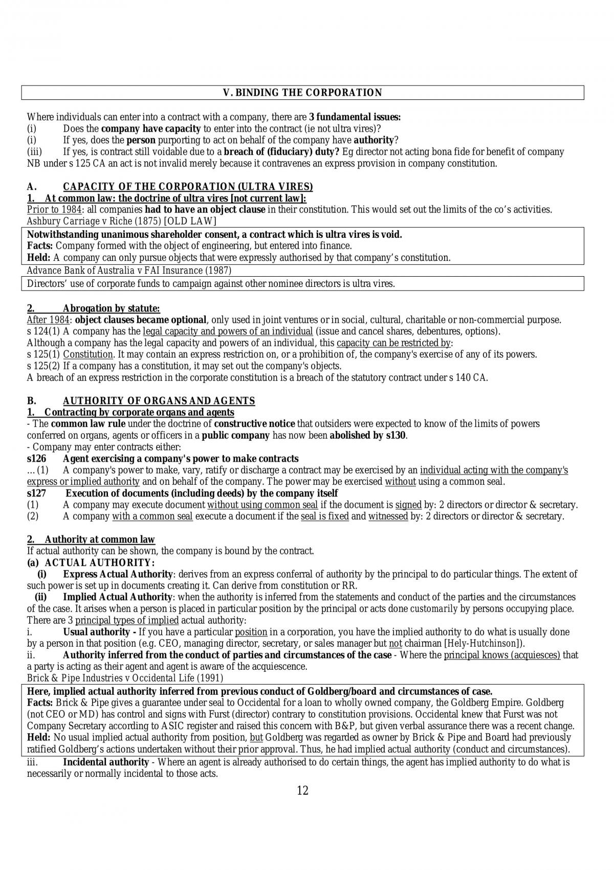 Corporate Law - Page 12