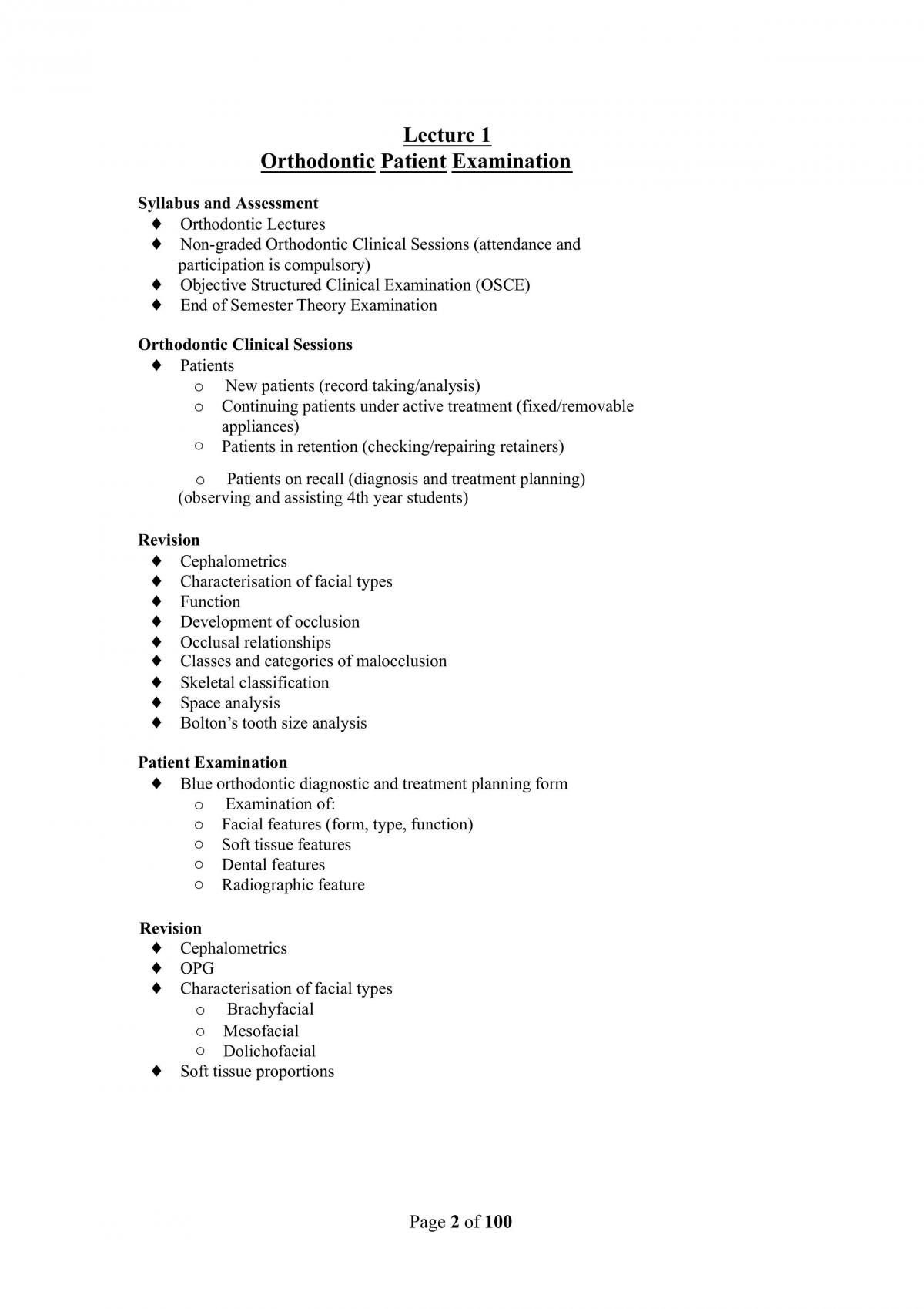 Paediatric Dentistry Notes - Page 2