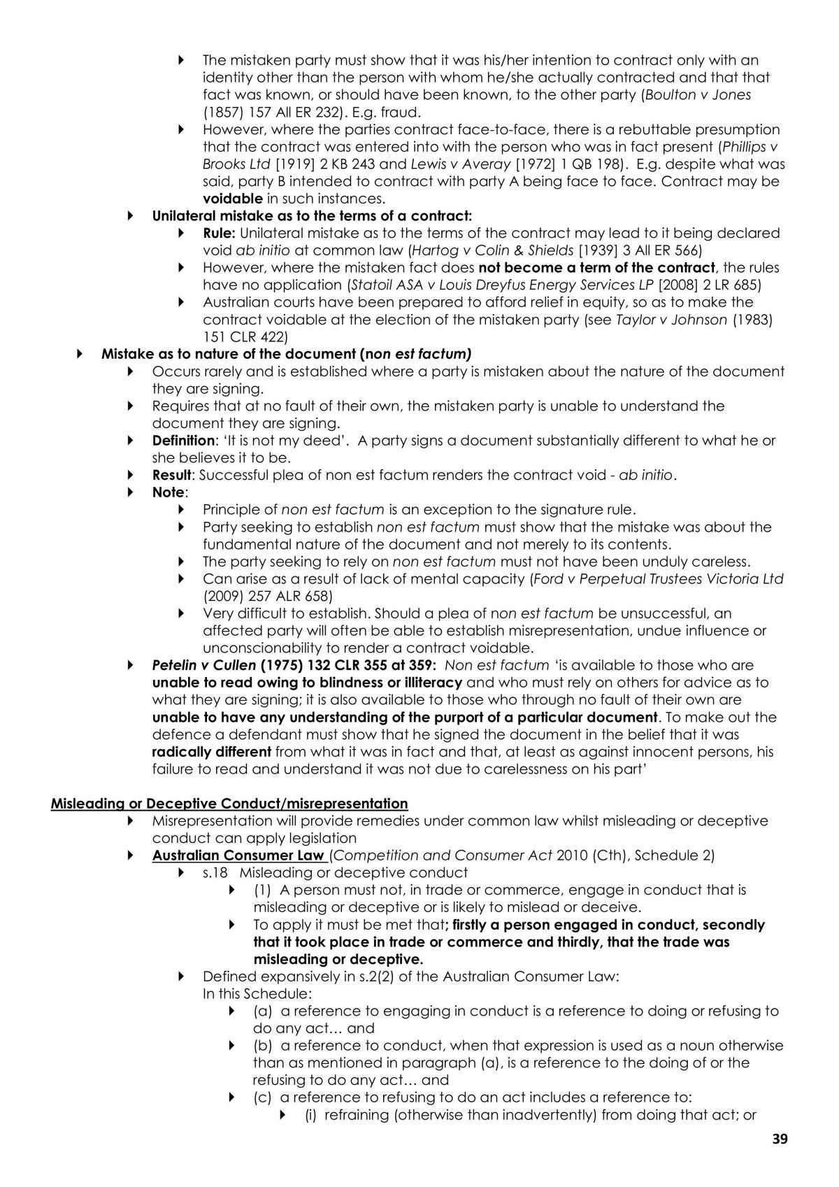 LWZ118 Contracts Exam Notes - Page 39