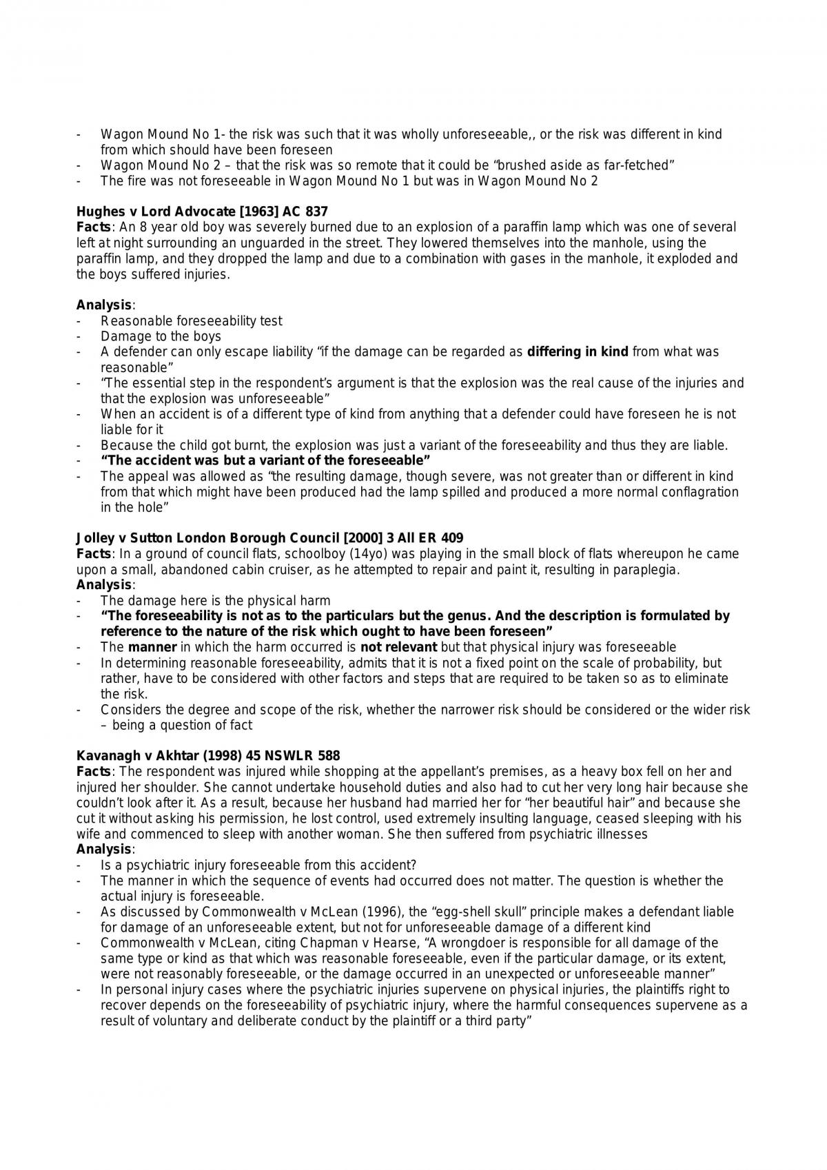 Torts Notes For Final Exam - Page 13