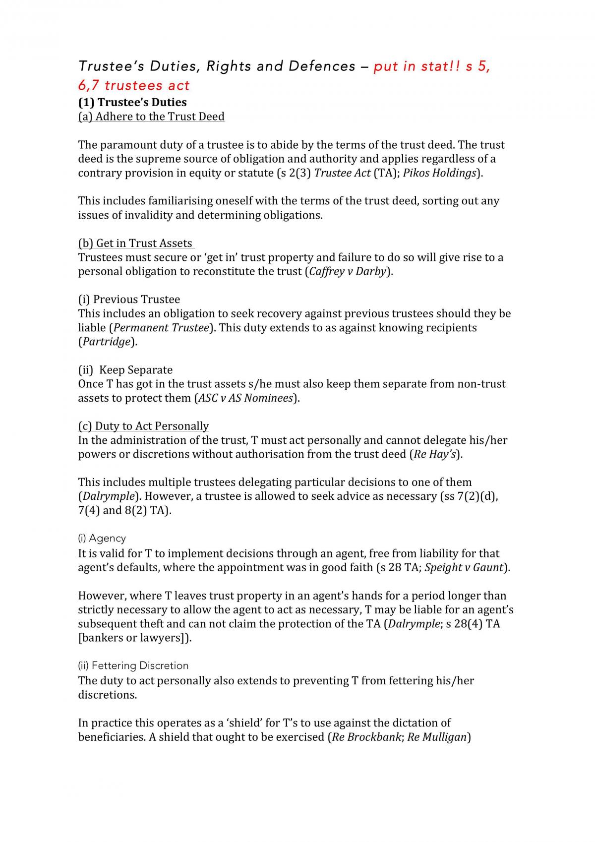 Trust Exam Notes Monash Law - Page 11