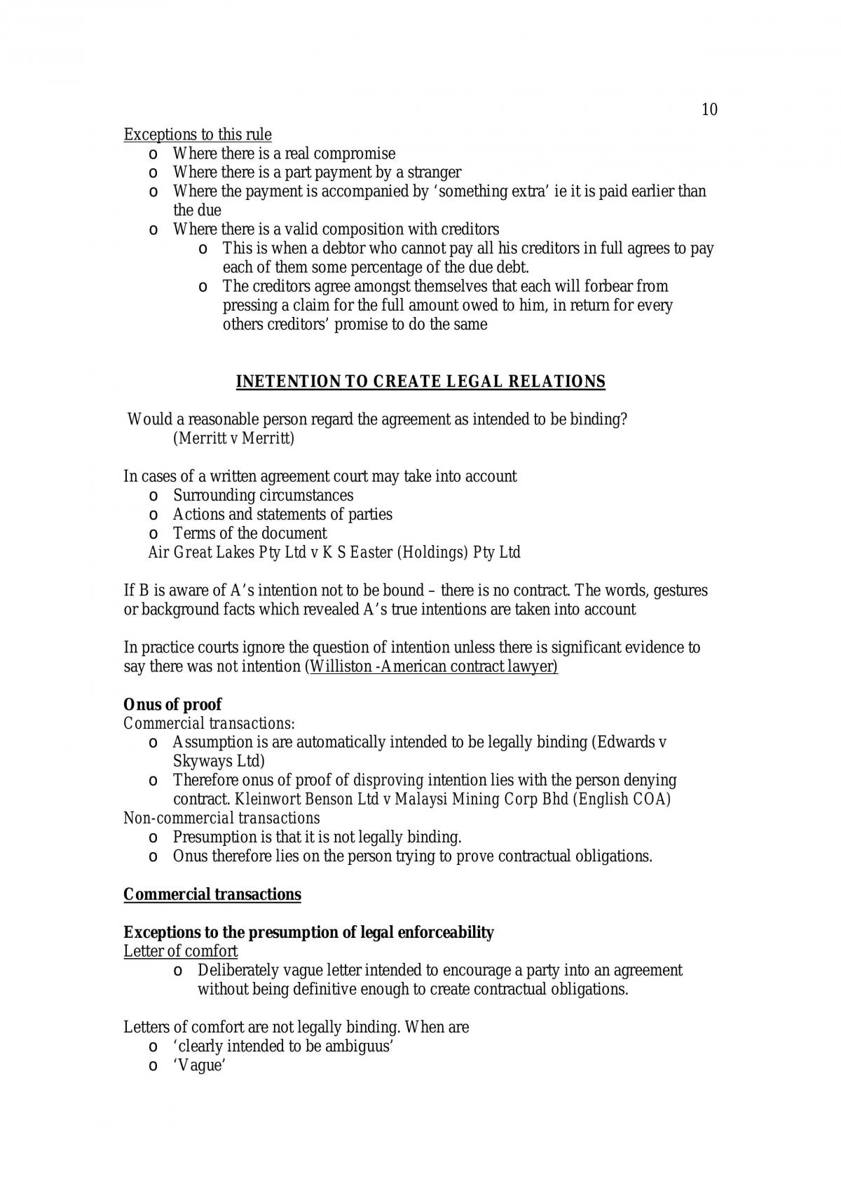 Exam Notes For First Semester Contracts. - Page 10