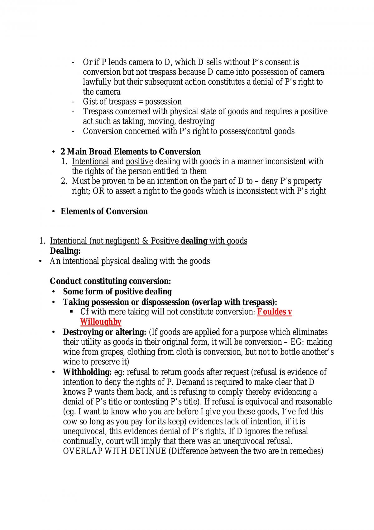 Notes For Torts A - Page 36