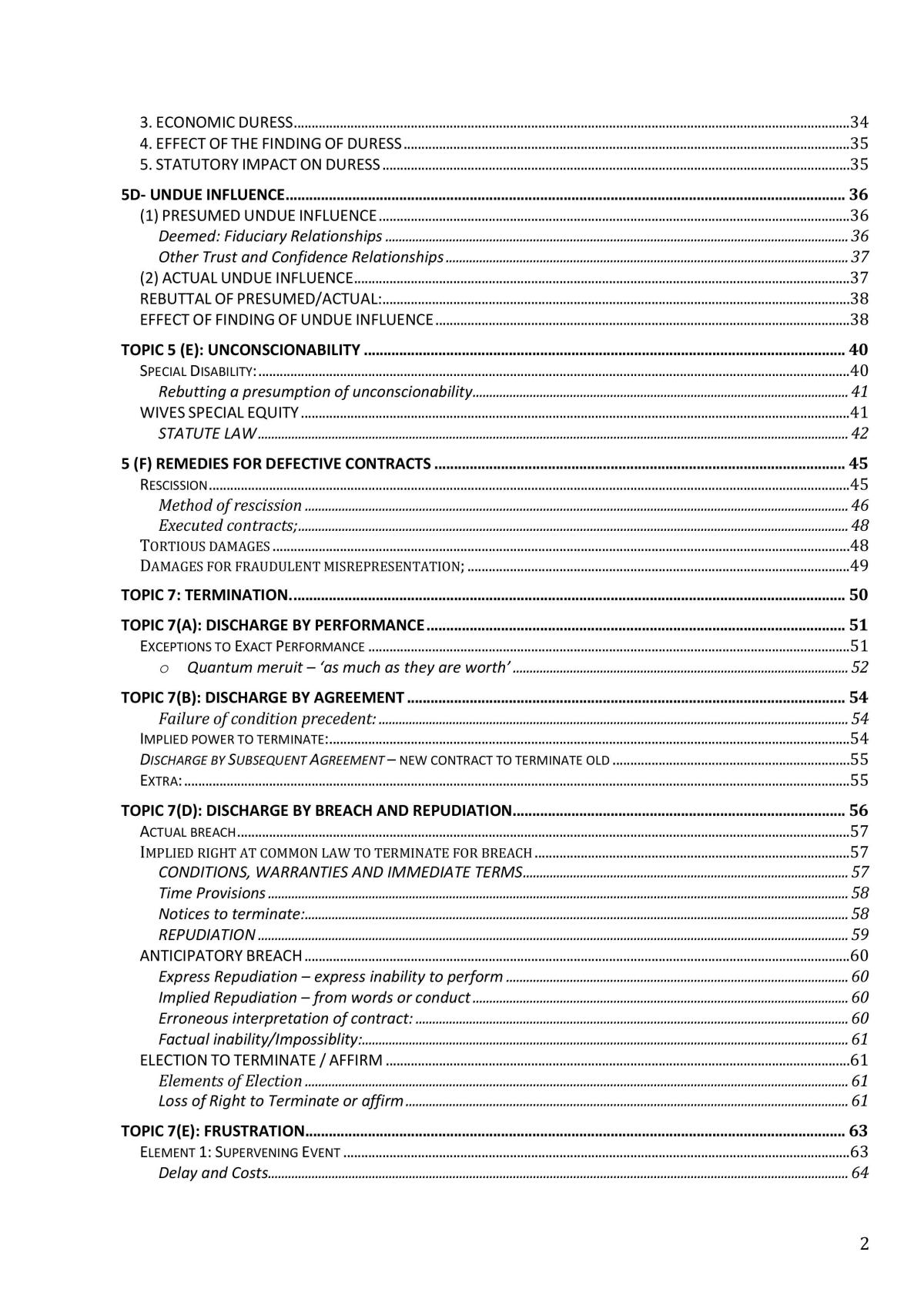 Contracts Exam Notes  - Page 2